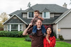 HVAC system in family home